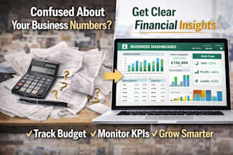 create a custom UK small business budget and KPI dashboard in excel