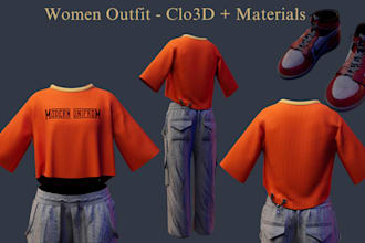 3d virtual clothing model garment model fashion apparel model clo3d second life