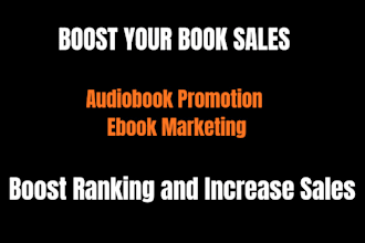 do audiobook promotion, ebook marketing to boost ranking for more sales