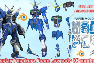 custom eva foam, anime, cosplay armor helmets 3d mask props for 3d printing