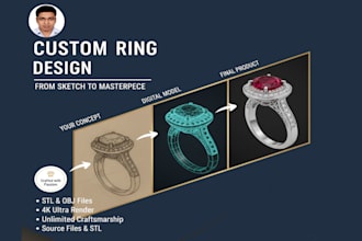 do custom luxury jewelry ring design expert 10  years experience