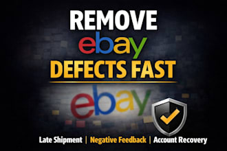 fix ebay defects, late shipments and feedback