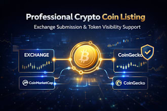 provide professional crypto coin listing and exchange submission services