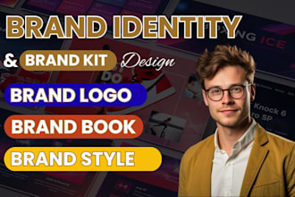 design logo with brand guidelines, style guide, brand book