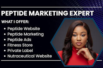 design peptide and nutraceutical shopify website
