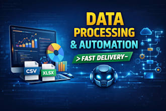 automate your excel, CSV, or data processing using python