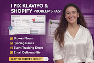 fix your klaviyo shopify integration, flows, and email issues