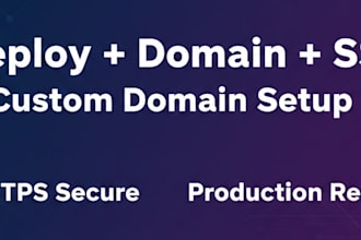 deploy your react app to vercel or netlify with domain and ssl setup