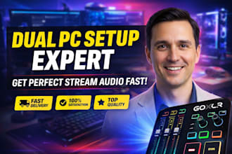 setup tc helicon goxlr for dual PC streaming or recording