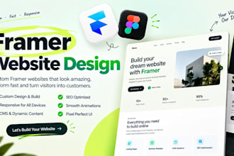 build framer website, framer landing page figma to framer