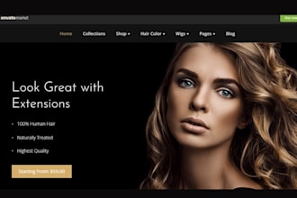design hair extension store hair extension shopify store hair website