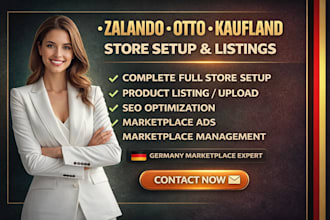 setup zalando otto kaufland store marketplace upload optimize product listings