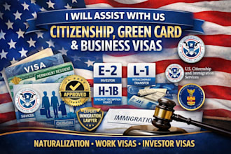 assist with US citizenship, green card and work visas