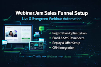 setup and optimize your webinar jam automated sales funnel