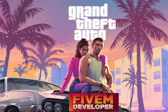 create your complete fivem gta rp server ready to launch