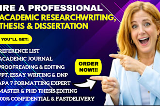 professional edit thesis, dissertation proofreading and apa 7 formatting