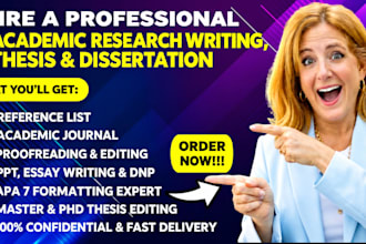 professional edit thesis, dissertation proofreading and apa 7 formatting
