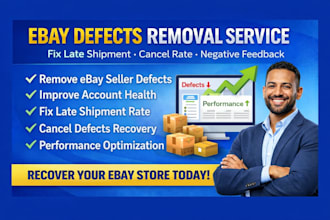 remove ebay store defects and improve your seller metrics fast