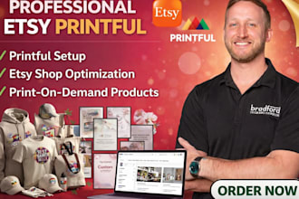 upload and optimize print on demand products to etsy shopify printful printify