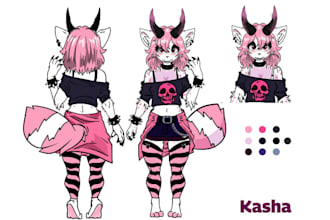 furry reference sheet furry ref sheet furry stickers anthro ref sheet pride art