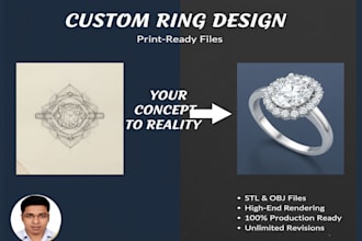 do minimalist and modern ring designs 3d realistic rendering