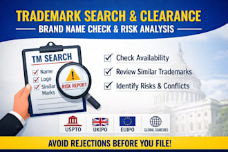 do trademark search clearance brand name check and risk analysis