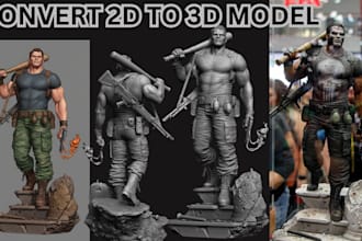 sculpt custom 3d miniature action figure stl character modeling for 3d printing