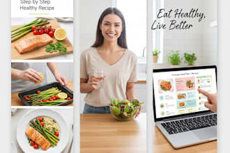 create a healthy meal plan with recipes and support