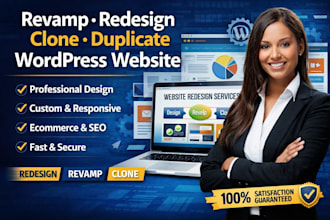 revamp wordpress, redesign wordpress or clone website