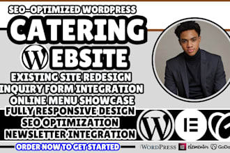 catering website catering business website food catering website design