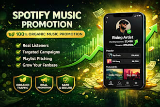 promote your music to spotify, streams and follow growth
