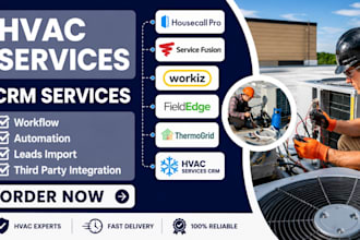 hvac CRM servicetitan housecall pro jobber fieldedge commusoft servicetrade zoho