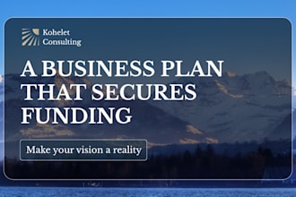 write an investor ready sba, bank loan business plan