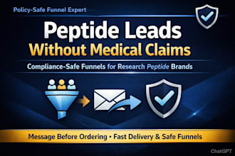 create policy safe peptide lead generation funnels without medical claims