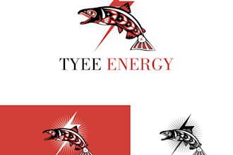 design a professional modern seafood, fish, salmon logo