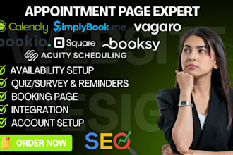 booking page calendly acuity scheduling square site simplybook me vagaro bookie