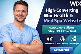 wix website health wellness med spa mental health website landing page hipaa SEO