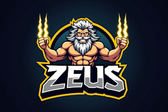 create outstanding zeus thunder logo with express delivery