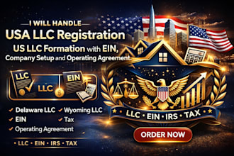 usa llc registration US llc formation with ein company setup operating agreement