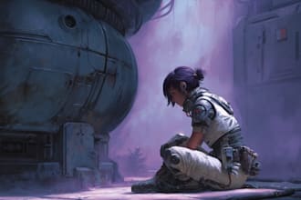 create an original alien or space sci fi character design
