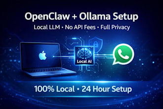 setup openclaw clawdbot with ollama local llm whatsapp bot mac docker nemo claw