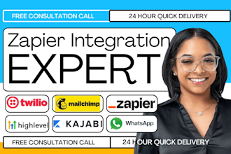 setup twilio zapier integration whatsapp mailchimp gohighlevel hubspot kajabi