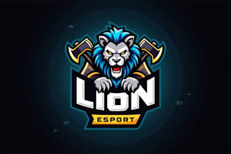 design unique lion logo with creative concepts