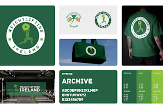 design modern sport logo and fitness brand