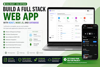 build a full stack web app with react, node js, and database