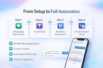 setup gohighlevel a2p 10dlc ghl funnel workflow vapi ai automation