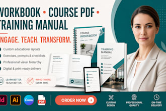 format workbook, course PDF, training manual for amazon KDP