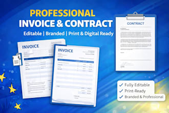 create custom invoice, contract and editable business forms