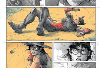draw a professional comic book page or custom manga sequence
