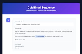write cold email sequences that get b2b responses